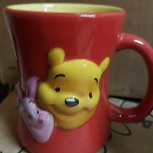 Disney Red and Yellow Winnie the Pooh Mug